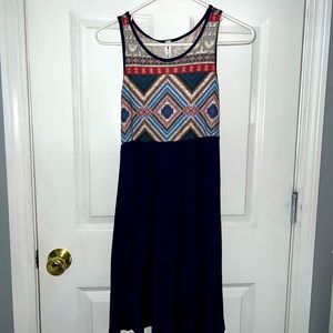 Vanilla Bay navy blue dress, size small